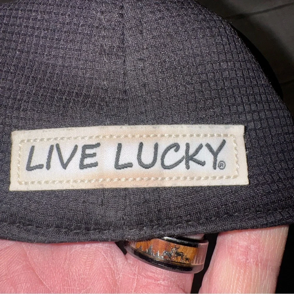 *Black Clover* Live Lucky Fitted Hat Embroidered Cap BLACK - Shamrock L/XL